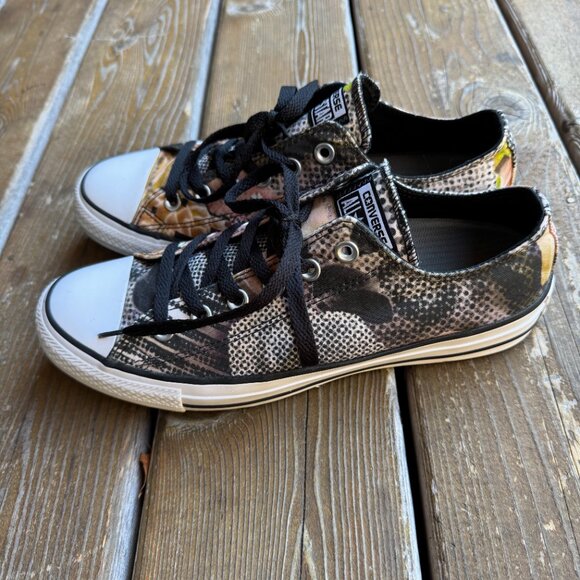 EUC Converse DIGITAL FLORAL OX Canvas All Star Lace Up Sneakers Women's 9/EU 40 - Picture 5 of 14